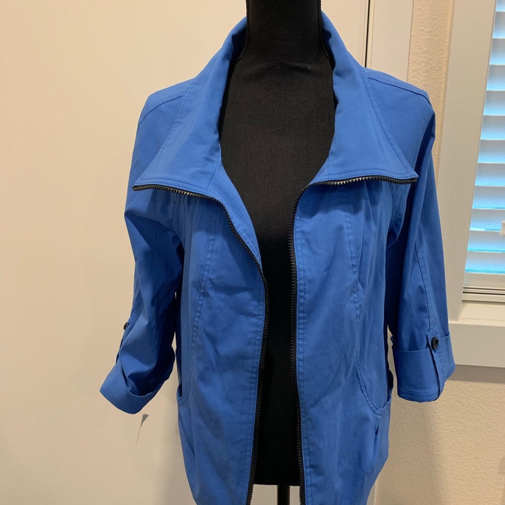 SOLD-Cheryl Nash blue Jacket